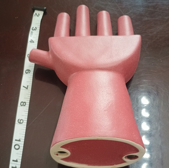 Red Ceramic Hand Decor - Picture 2 of 3